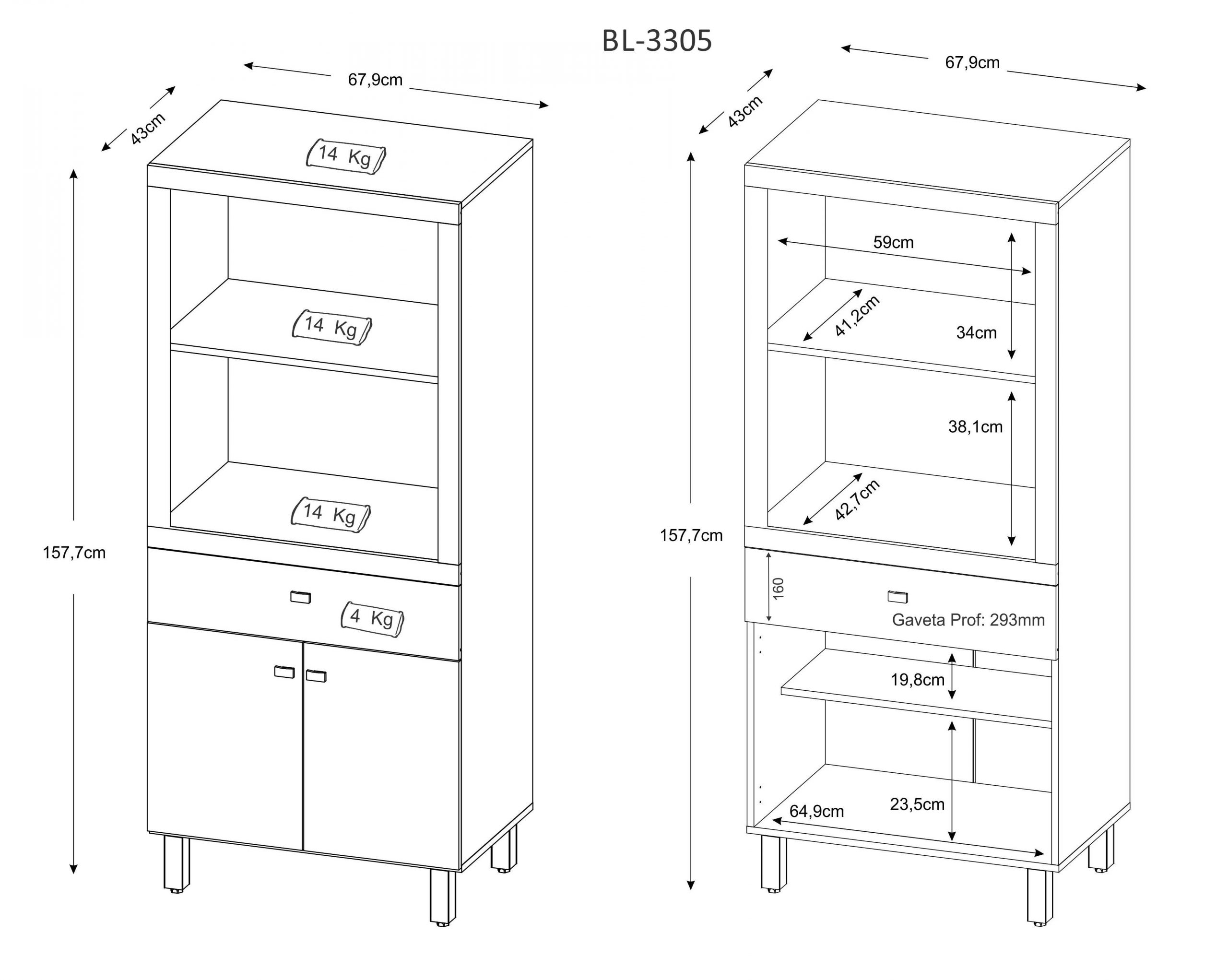 Dimensional – Vinheta cotada – BL3305