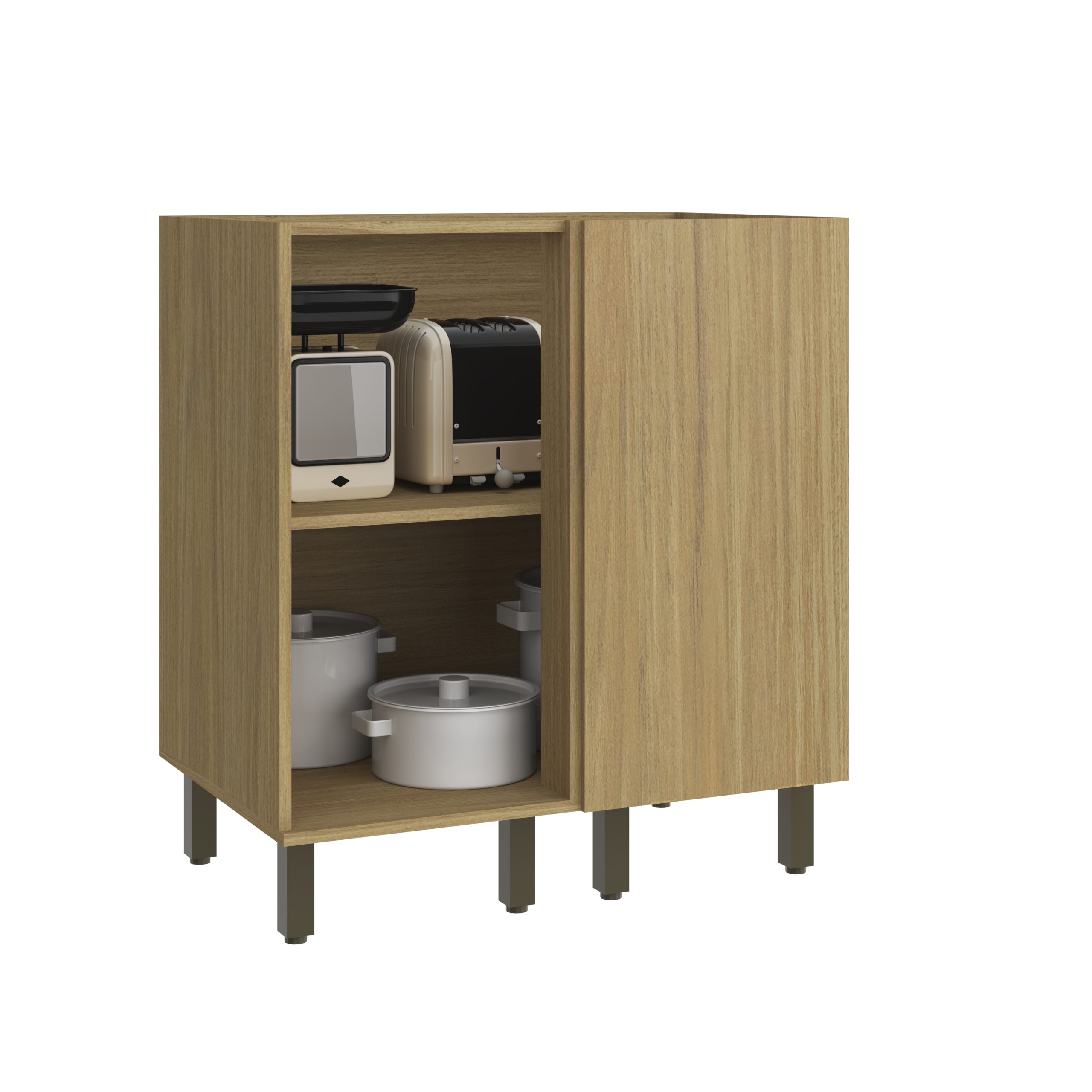 20 – Nova Dubai balcao canto 1P – Louro Freijo_Champanhe FI – Decor – Vr2