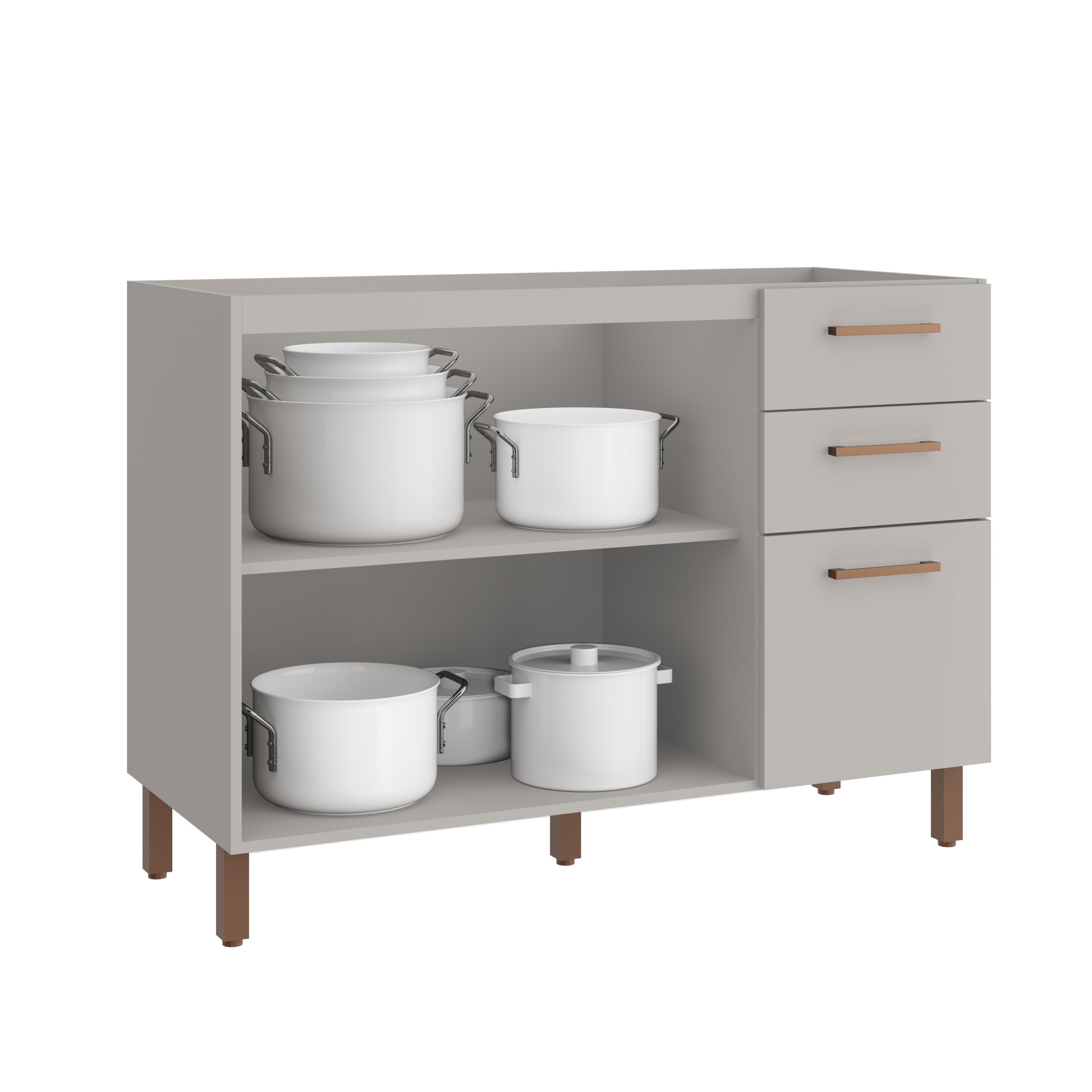 10 – Sardenha – Balcao 1200 – Cinza FI – Decor